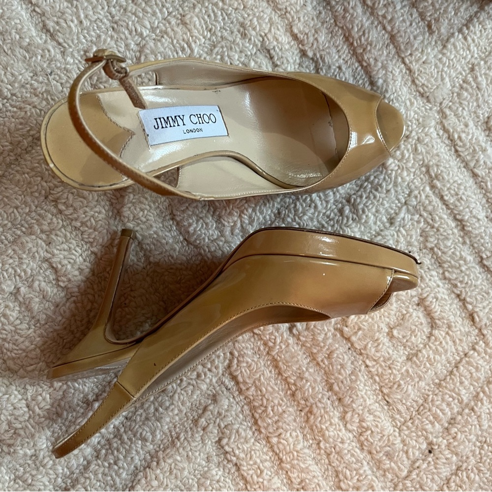 Jimmy Choo sexy nude heels- great condition